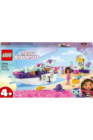 ® Gabby's Dollhouse Gabby ve Süslü Kedi’nin Gemisi ve Spa 10786 - 4+ Tekne Seti (88 Parça)