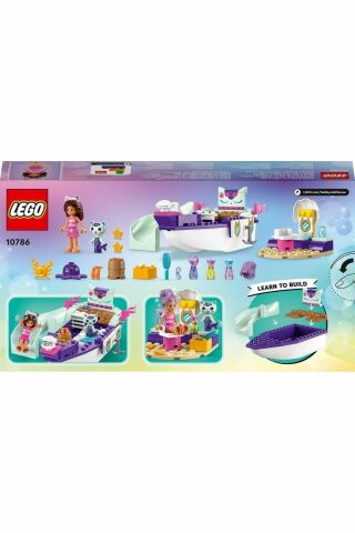 ® Gabby's Dollhouse Gabby ve Süslü Kedi’nin Gemisi ve Spa 10786 - 4+ Tekne Seti (88 Parça)