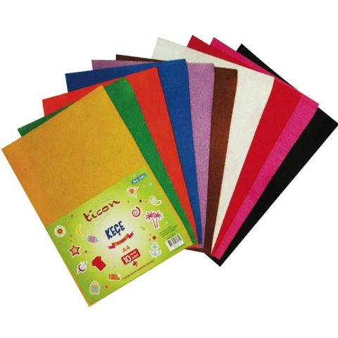Ticon Yapışkanlı Keçe 20x30cm 10 Renk