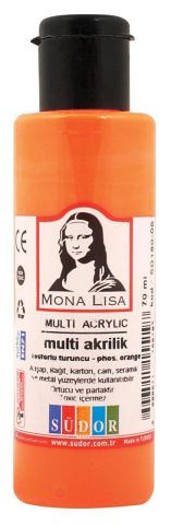 Südor Monalisa Multi Akrilik Boya Fosforlu Turuncu 70ml
