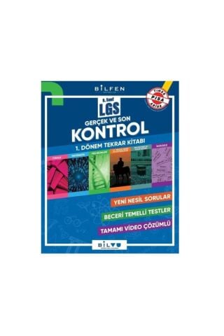 Bilfen 8. Sınıf LGS Gerçek ve Son Kontrol 1. Dönem Tekrar Deneme