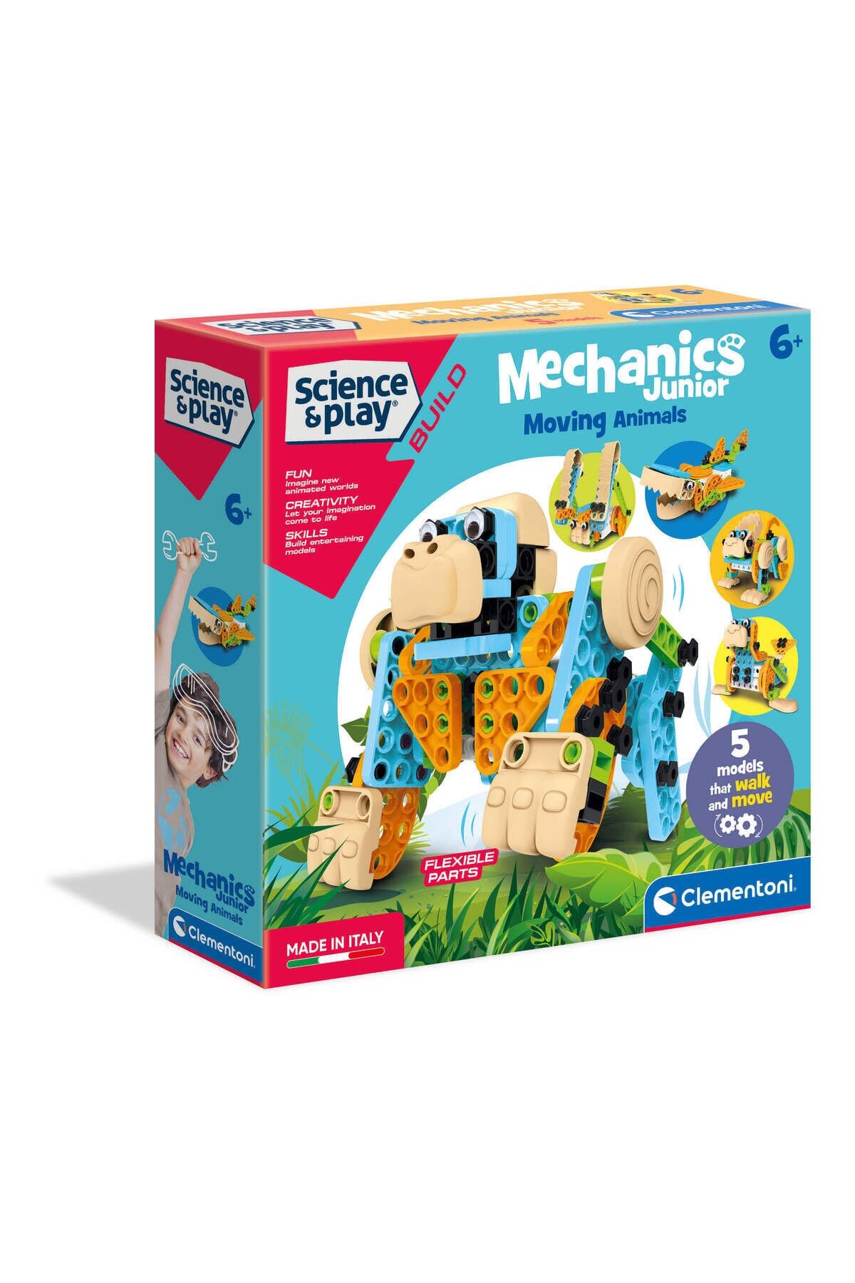 Clementoni 75060 Mekanik Laboratuvarı Junior Hareketli Hayvanlar