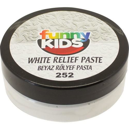 Funny Kids Beyaz Rölyef Pasta Beyaz 50cc