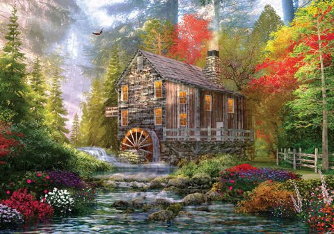 Ks Games Old Wood Mill 1000 Parça Puzzle