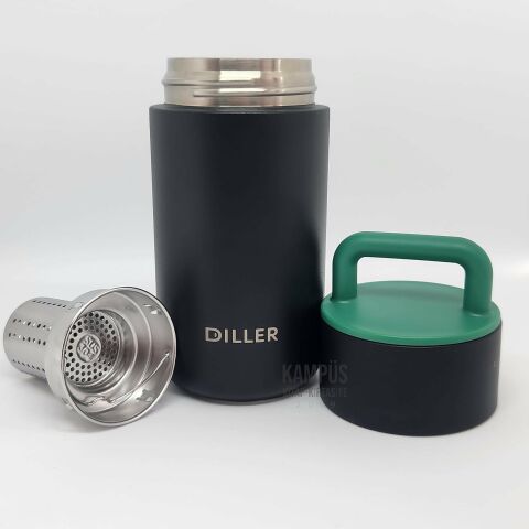 Diller 9062 350ml Siyah-Yeşil Termos