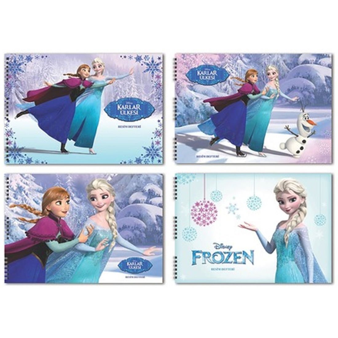 Keskin Color 25x35cm Frozen 15 Yaprak Resim Defteri Spiralli
