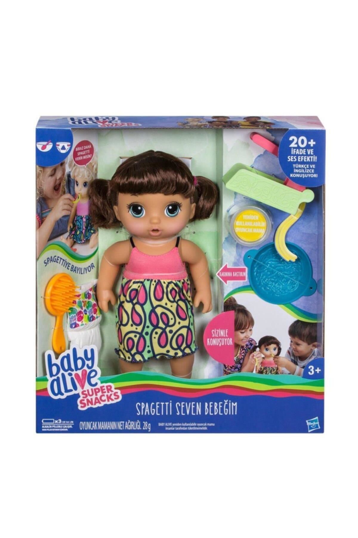 Baby Alive Eğlenceli Spagetti Seven Bebeğim Kumral C0964
