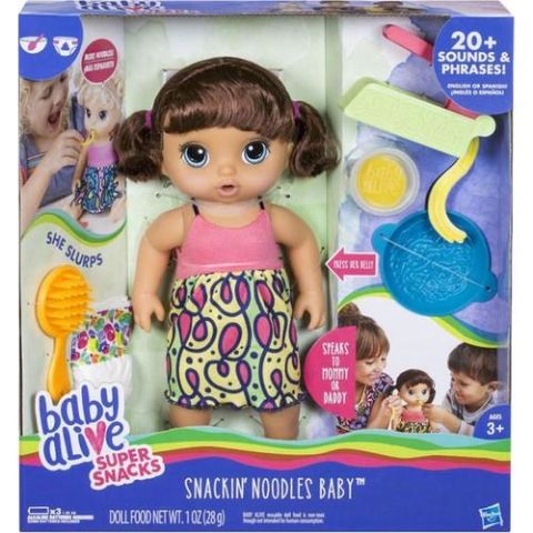 Baby Alive Eğlenceli Spagetti Seven Bebeğim Kumral C0964