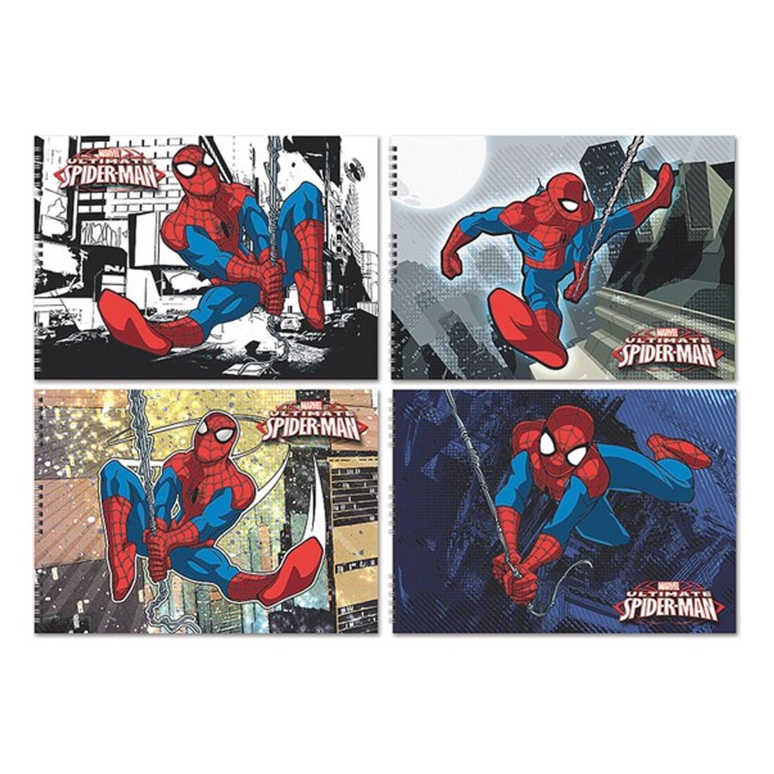 Keskin Color 25x35cm Spiderman 15 Yaprak Resim Defteri Spiralli