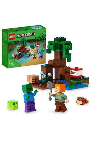 ® Minecraft® Bataklık Macerası 21240 - 7 Yaş ve Üzeri Çocuklar için Oyuncak Yapım Seti(65 Parça)