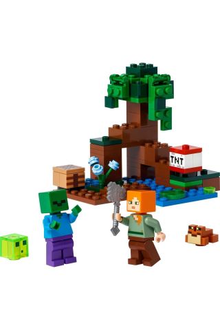 ® Minecraft® Bataklık Macerası 21240 - 7 Yaş ve Üzeri Çocuklar için Oyuncak Yapım Seti(65 Parça)