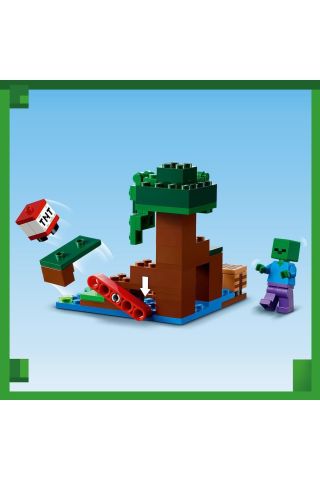 ® Minecraft® Bataklık Macerası 21240 - 7 Yaş ve Üzeri Çocuklar için Oyuncak Yapım Seti(65 Parça)