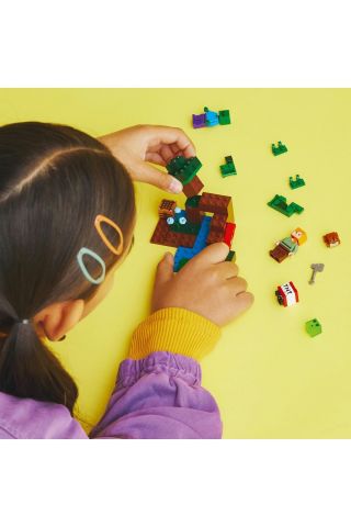 ® Minecraft® Bataklık Macerası 21240 - 7 Yaş ve Üzeri Çocuklar için Oyuncak Yapım Seti(65 Parça)