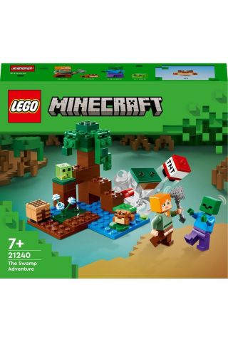® Minecraft® Bataklık Macerası 21240 - 7 Yaş ve Üzeri Çocuklar için Oyuncak Yapım Seti(65 Parça)