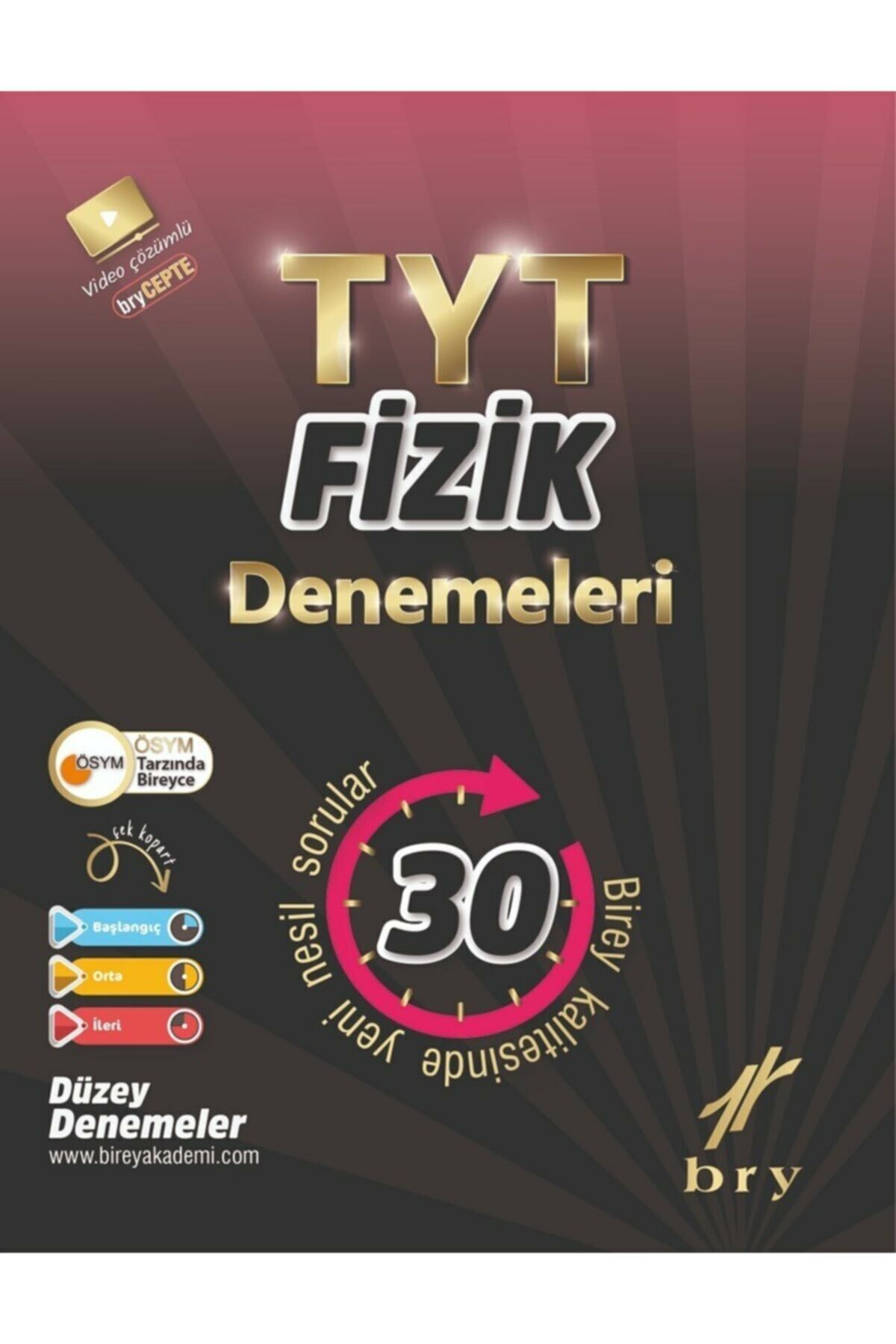 Birey Yayınları Bry - Yks - Tyt Branş Denemeleri - Fizik (30'lu)