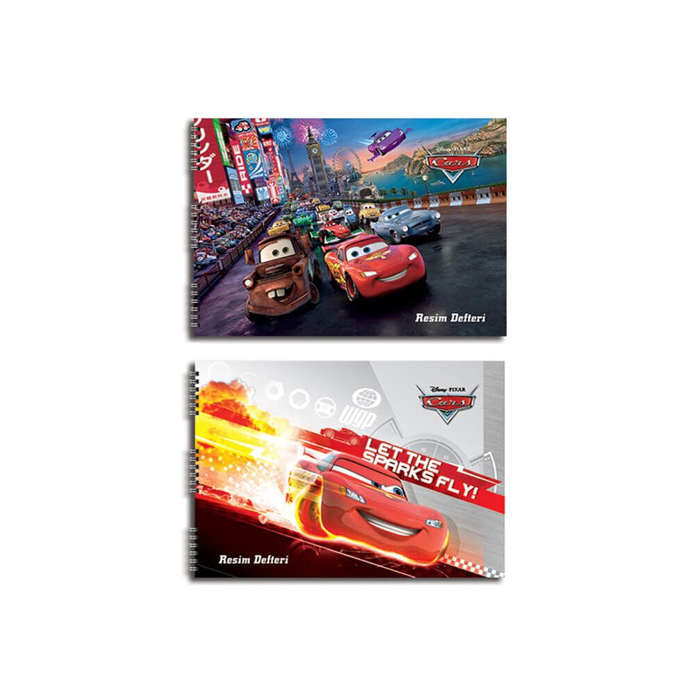 Keskin Color 25x35cm Cars 15 Yaprak Resim Defteri Spiralli