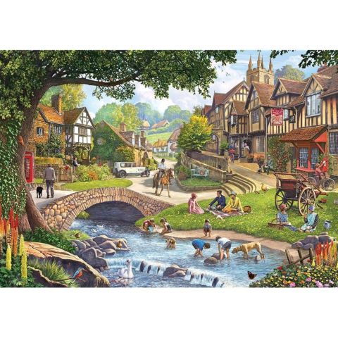 KS Games Summer Village Stream 1000 Parça Puzzle Yapboz