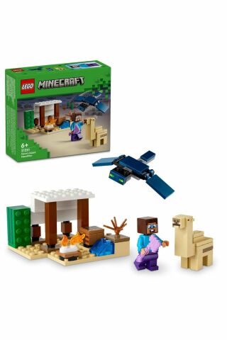 ® Minecraft® Steve'in Çöl Keşfi 21251  - 6 Yaş ve Üzeri İçin Yapım Seti (75 Parça)