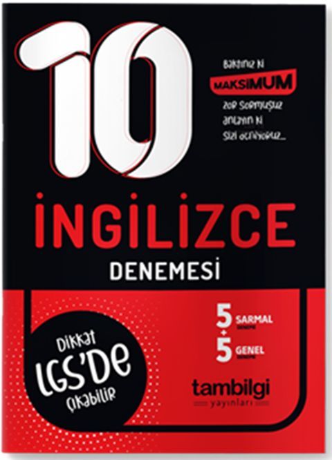 Tambilgi Yayınları 8. Sınıf LGS İngilizce 10 lu Branş Denemesi