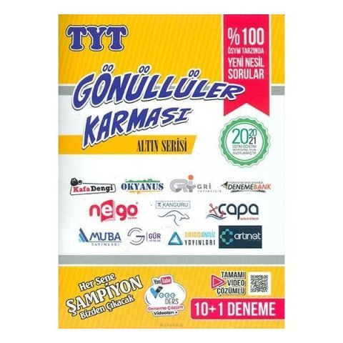 Gönüllüler Karması TYT Altın Serisi 10 + 1 Deneme