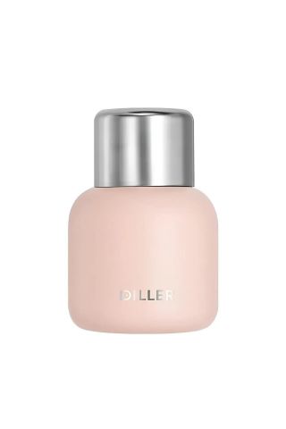 460ml Moda Waffle Çizgili Deri Kılıflı Pipetli Taşıma Askılı Paslanmaz Çelik Termos Matara Pembe