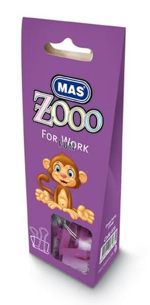 Mas Zooo - Karton Pakette Omega Kıskaç - No:25 - Mor