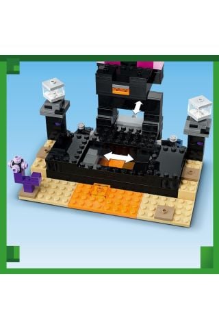 ® Minecraft® End Arenası 21242 - 8 Yaş ve Üzeri Çocuklar için Oyuncak Yapım Seti (252 Parça)