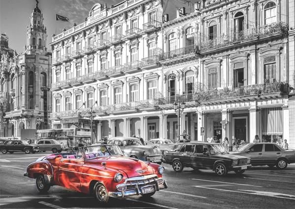 Keskin Color 48x68cm Kırmızı Araba 1000 Parça Puzzle