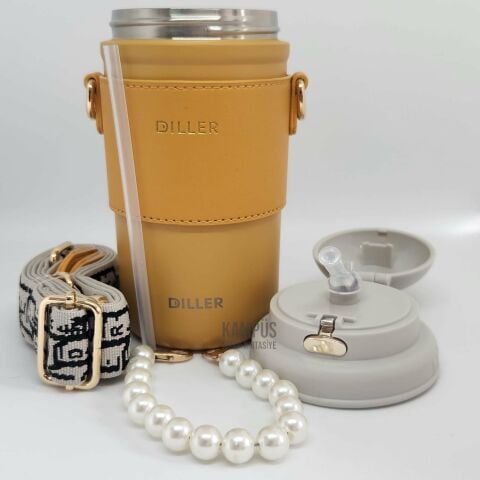 Diller 8990 580ml Turuncu Taşıma Askılı Yeni Seri Termos