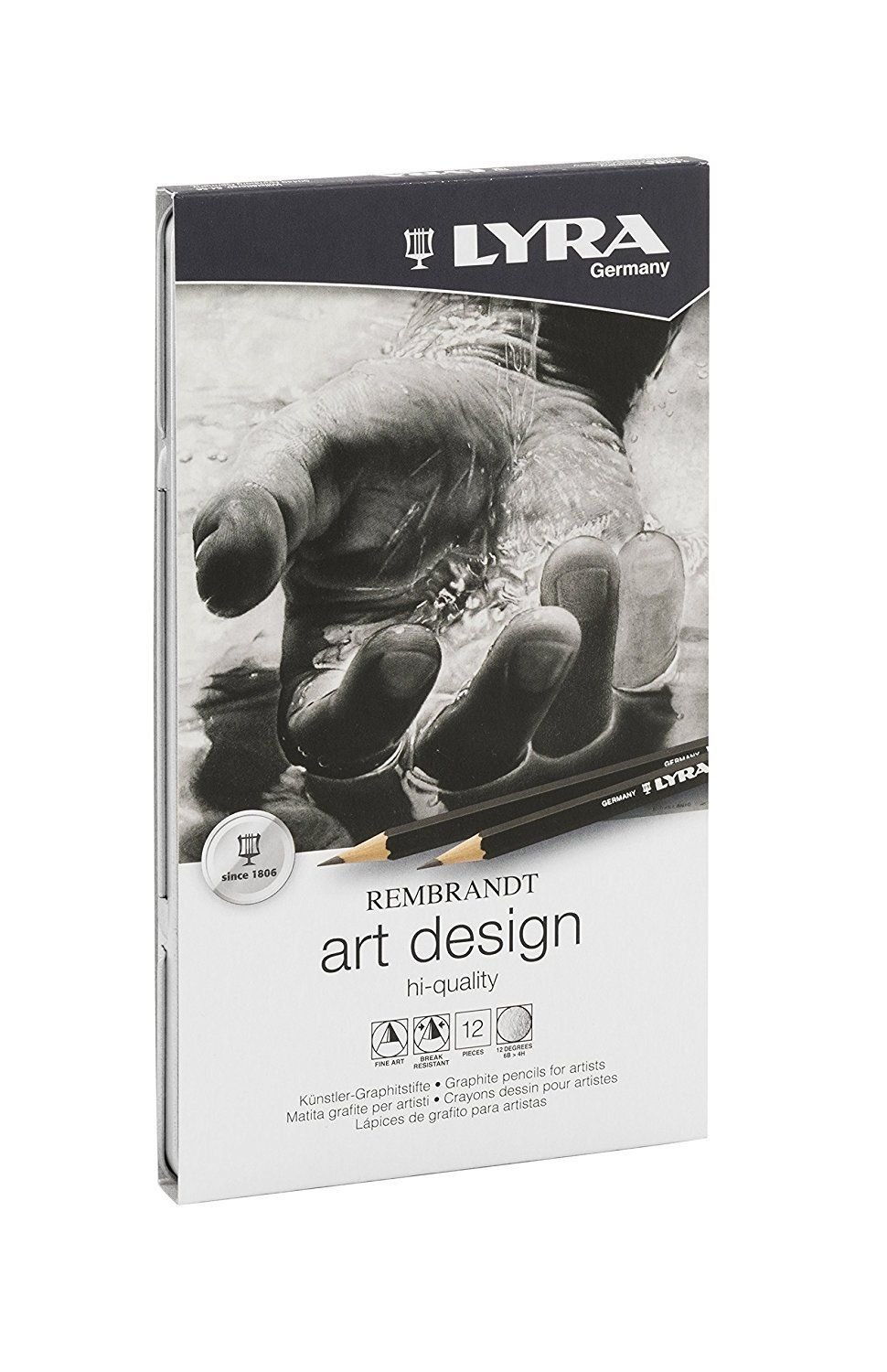 Lyra Art Design Dereceli Karakalem Eskiz Çizim Seti 12'li