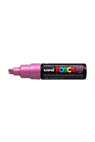 Posca PC-8K Boyama Markörü 8 mm Kesik Uç METALİK PEMBE