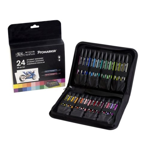 Winsor & Newton Promarker 24′lü Çanta Seti Student Designer