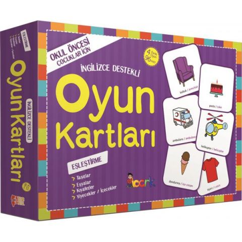 Bıcırık Yayınları Okul Öncesi İngilizce Destekli Oyun Kartları