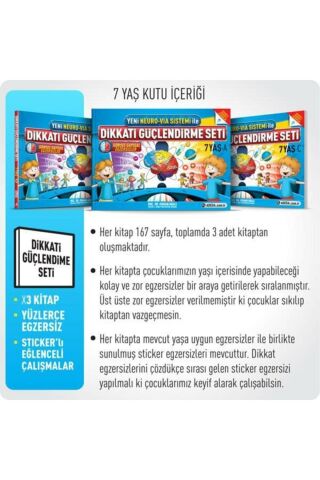 7 Yaş Dikkati Güçlendirme Seti ()neuro Via Sistemi Ile Hazırlanmış Adeda