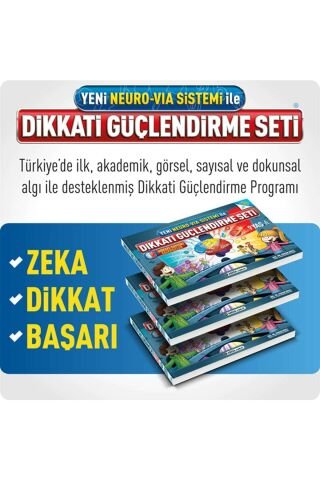Dikkati Güçlendirme Seti - Yeni Neuro Via Sistemi Ile (9 Yaş) - - Osman Abalı