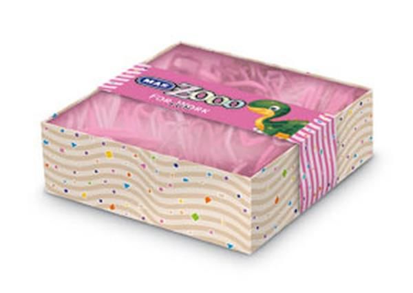 Mas Zooo - Kare Kutuda Plastik Kaplı Ataş - No:5 - Pembe