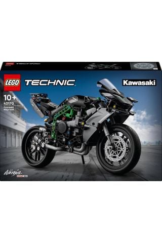 ® Technic Kawasaki Ninja H2R Motosiklet 42170 - 10 Yaş ve Üzeri İçin Yapım Seti (643 Parça)