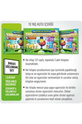 Adeda Dikkati Güçlendirme Seti 10 Yaş - Yeni Neuro Via Sistemi Ile