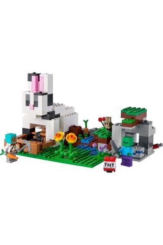 Minecraft® Tavşan Çiftliği 21181 Yapım Seti (340 Parça)