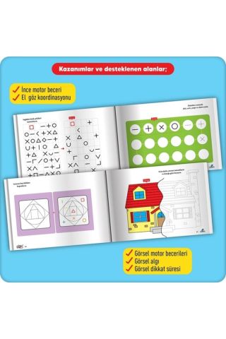 Adeda Okuldan Önce Serisi - Dikkatli Çizgiler 3'lü Set