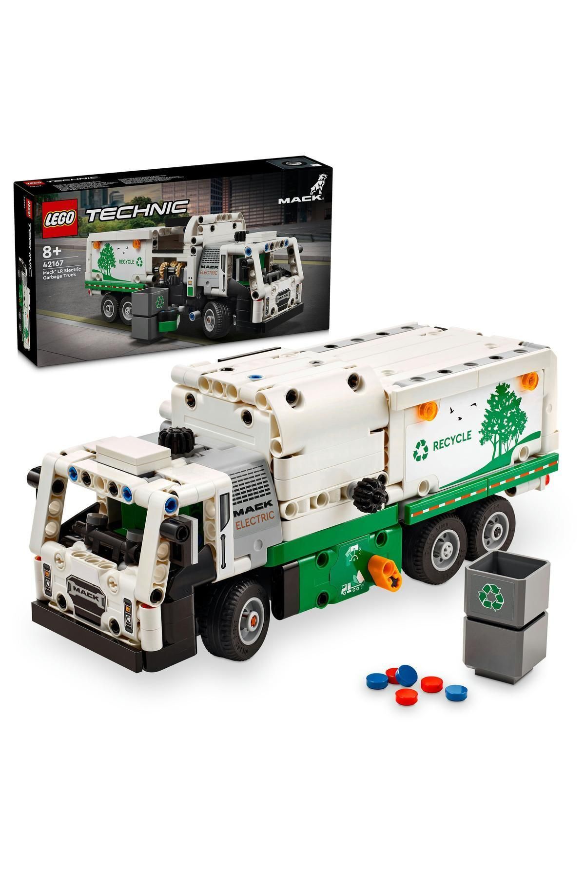 ® Technic Mack® LR Electric Çöp Kamyonu 42167  - 8 Yaş ve Üzeri İçin Yapım Seti (503 Parça)