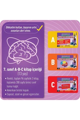 Dikkati Güçlendirme Seti 7. Sınıf 13 Yaş