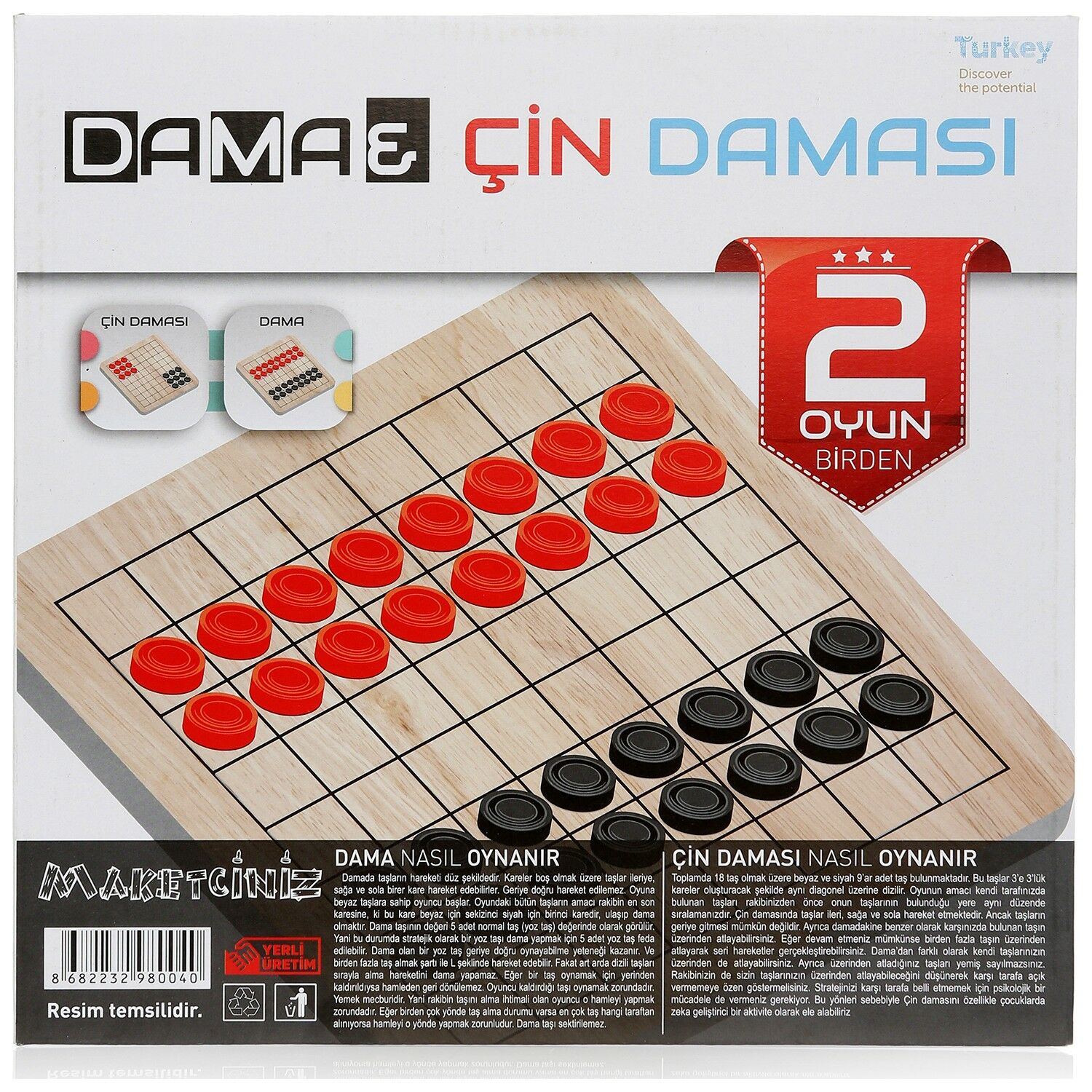 Maketçiniz Dama&Çin Daması
