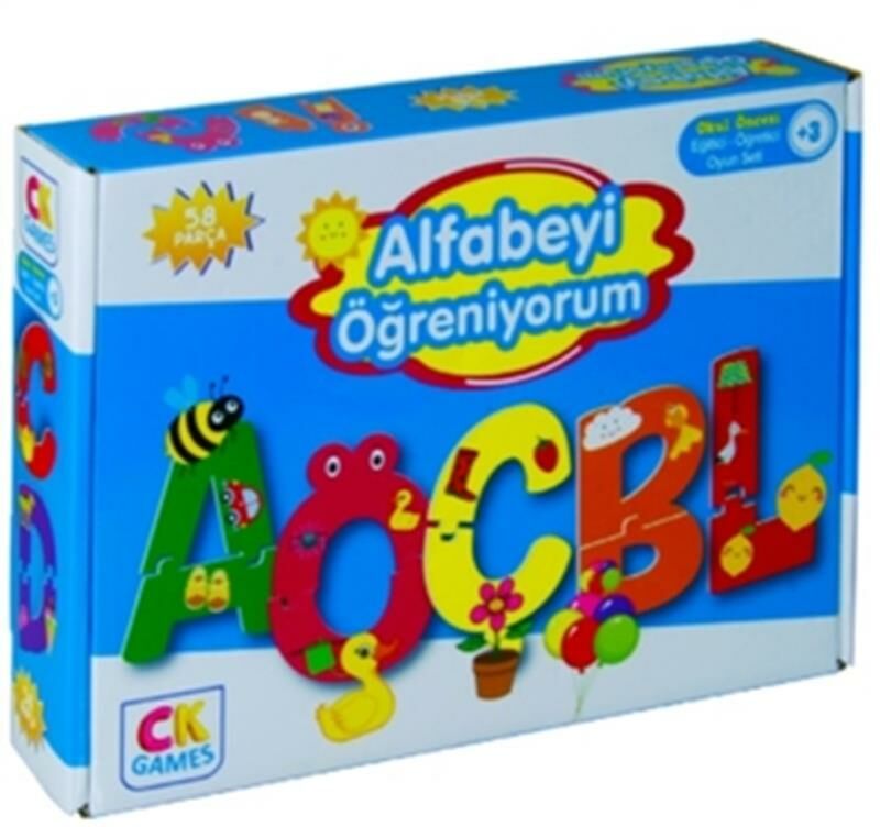 CK Games Alfabeyi Öğreniyorum - Okul Öncesi Eğitici-Öğretici Oyun Seti (+3 Yaş)