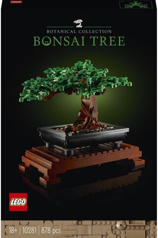 ® ICONS Bonsai Ağacı 10281 - Yetişkinler İçin Koleksiyonluk Dekoratif Yapım Seti (878 Parça)