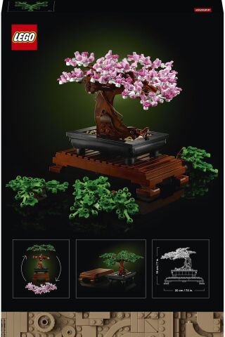 ® ICONS Bonsai Ağacı 10281 - Yetişkinler İçin Koleksiyonluk Dekoratif Yapım Seti (878 Parça)