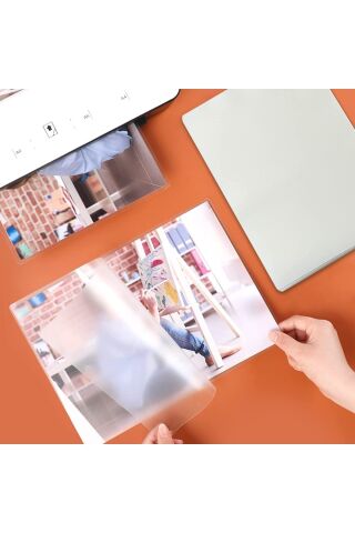 Kraf Laminasyon Filmi Parlak Şeffaf A4 100 Micron 100`lü Paket