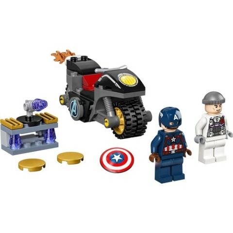 LEGO® Marvel Avengers Kaptan Amerika ve Hydra Karşılaşması 76189 - Kaptan Amerika ve Motosiklet Seti Koleksiyonluk Oyuncak Yapım Seti (49 Parça)