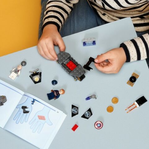 LEGO® Marvel Avengers Kaptan Amerika ve Hydra Karşılaşması 76189 - Kaptan Amerika ve Motosiklet Seti Koleksiyonluk Oyuncak Yapım Seti (49 Parça)