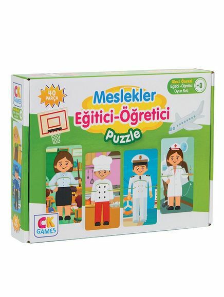 CK Games Meslekleri Öğreniyorum Okul Öncesi Oyun Seti +3 Yaş
Eğitici Öğretici 40 Parça Puzzle Oyun Seti